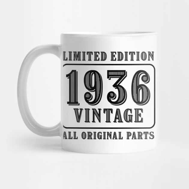 All original parts vintage 1936 limited edition birthday by colorsplash